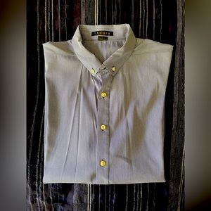 Theory classic stretch button up, short sleeve, button down.